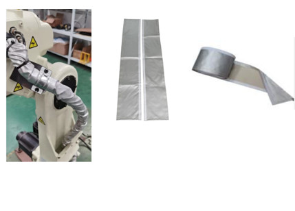 Carta protettiva per robot Tessuto protettivo per robot utilizzato nell'industria meccanica, come i robot industriali e le attrezzature di saldatura.